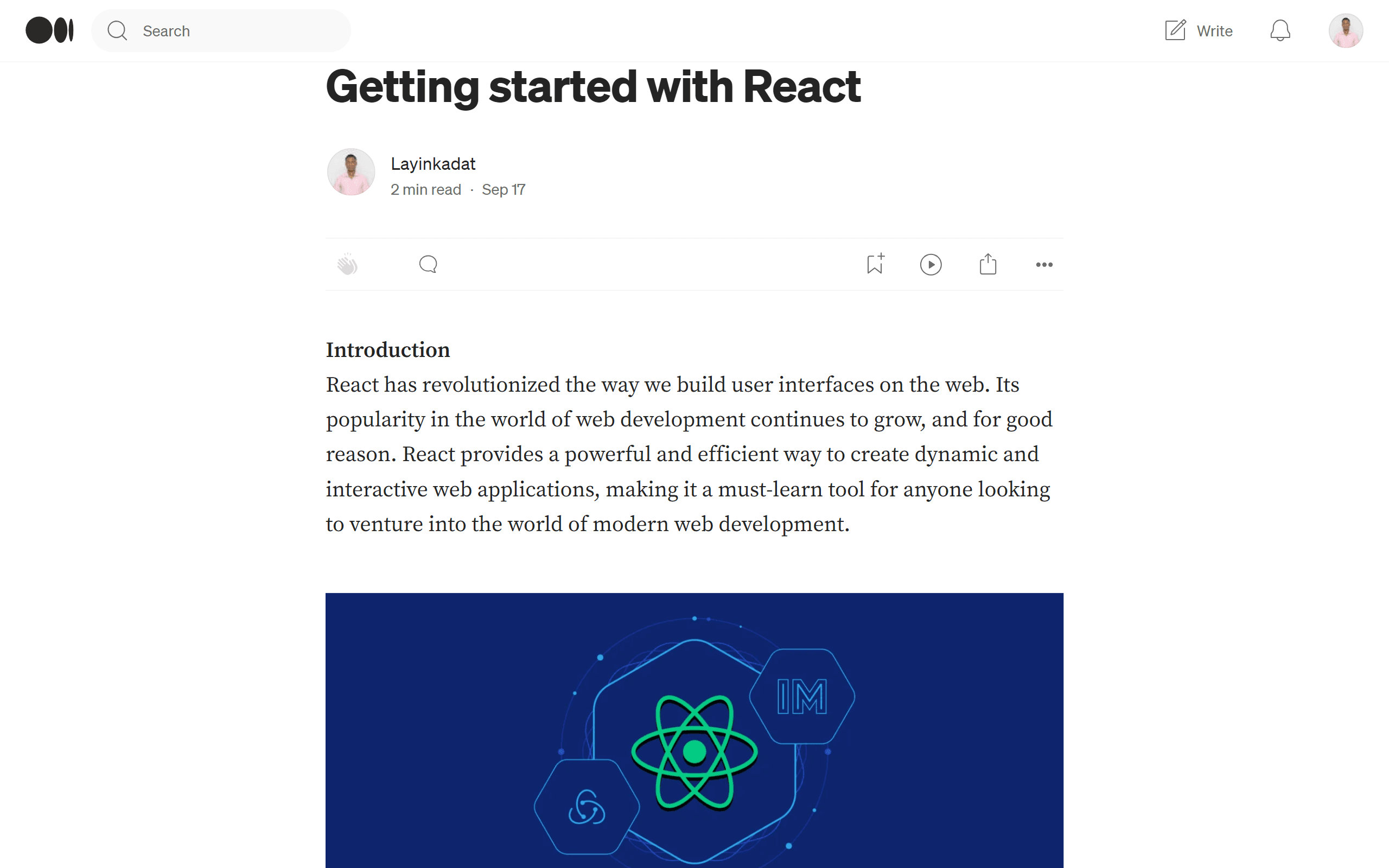 Getting started with React
