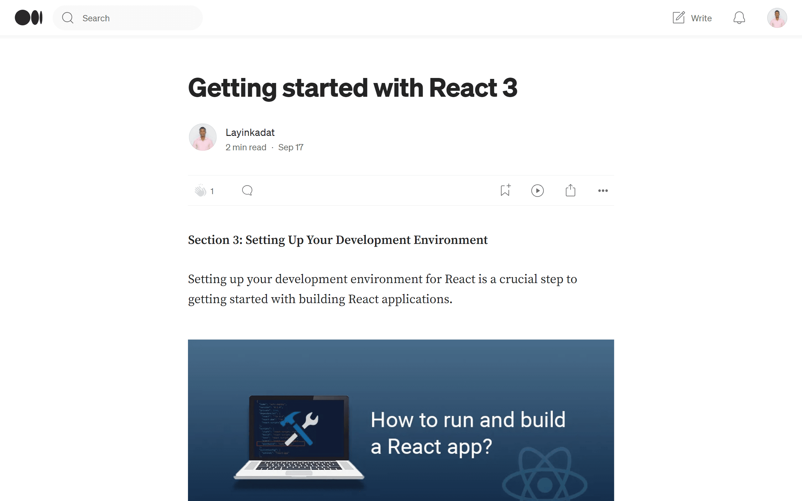 Getting started with React 3